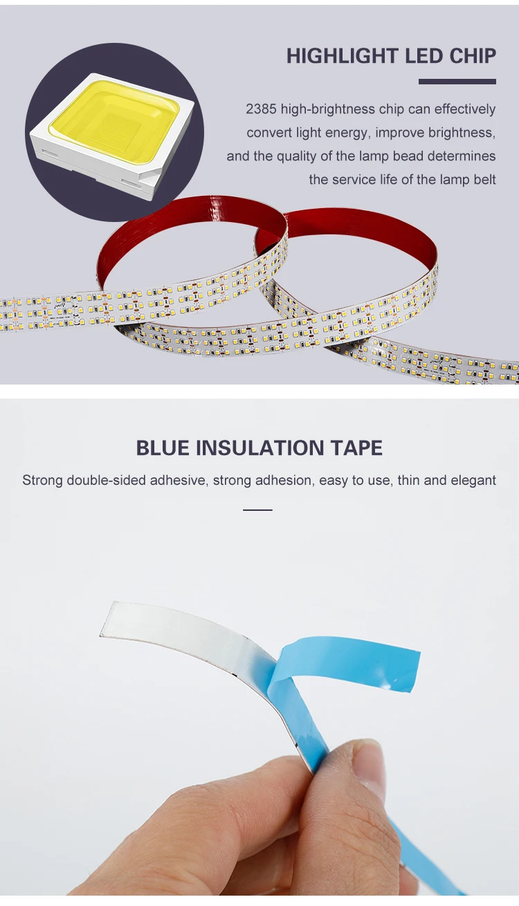 5 м/лот IP65 Водонепроницаемая 2835 Светодиодная лента ленты 240led/m светодиодная