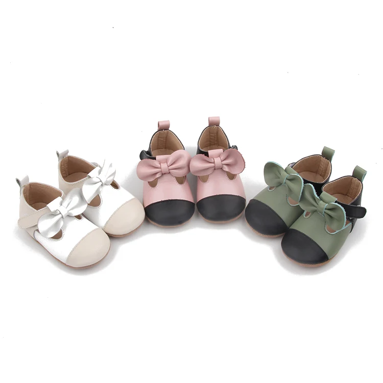 Fashion Genuine Leather Soft Sole New Born Baby Girl Shoes 6-12months Girl Shoes For Kids