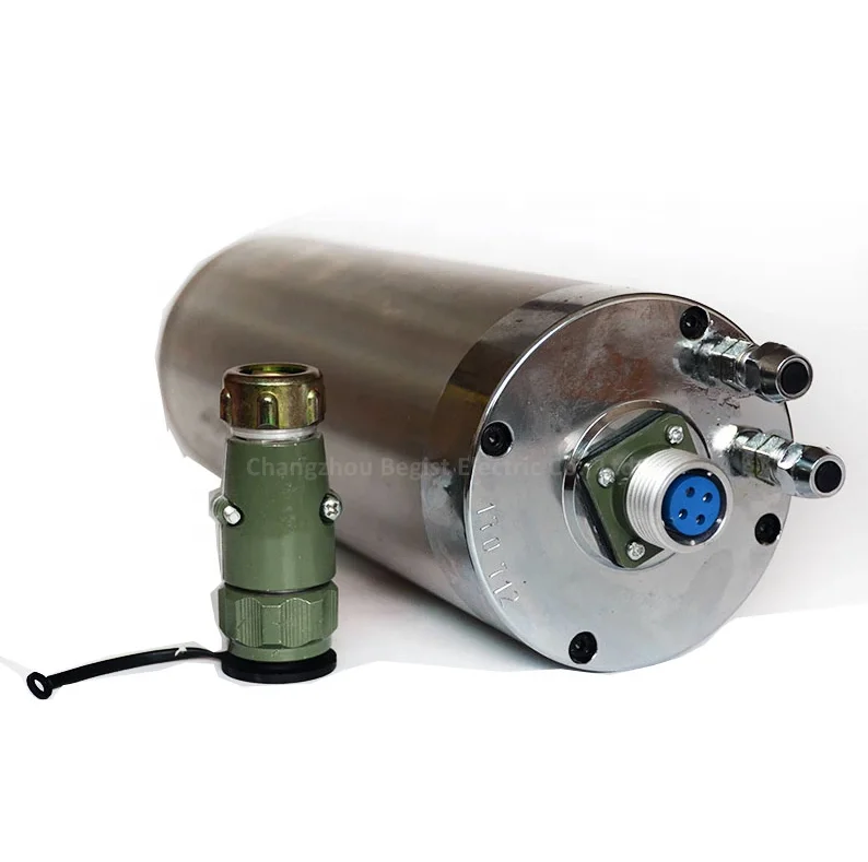 Water Cooling Spindle 4kw 24000rpm ER20 cnc router water cooling spindle motor for wood working