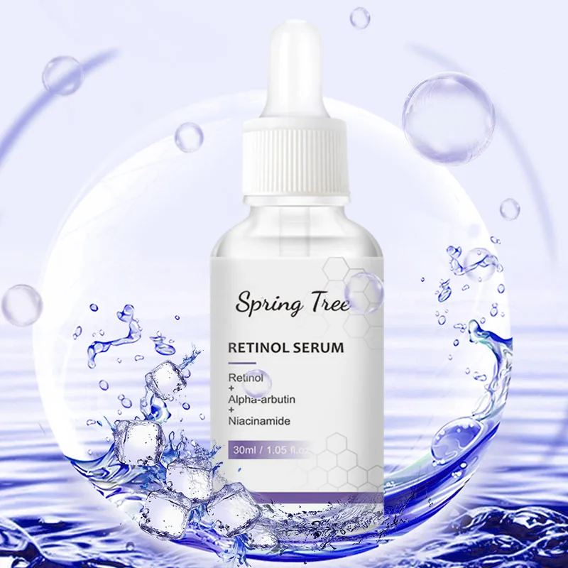 Best anti-wrinkle anti-aging back to 18 years old vegan and organic skin care serum Moisturizing and nourishing retinol serum