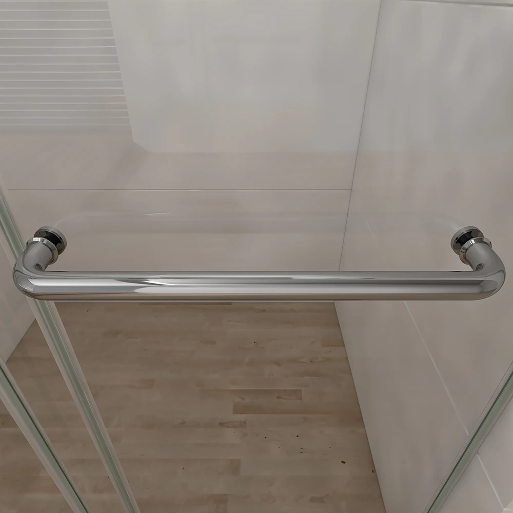 Slide Screen Roller Tempered Sliding Glass Flexible Bypass Shower Door