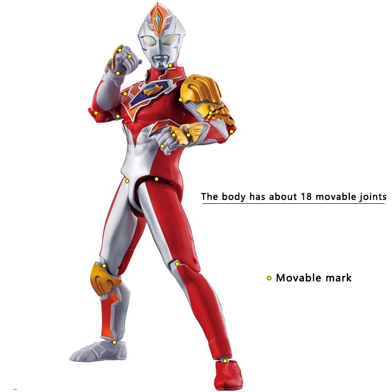 Bandai Ultraman Decker Strong Type Action Figures Series Joint Rotatable Official Genuine Children Toys Bargain Price Wholesale