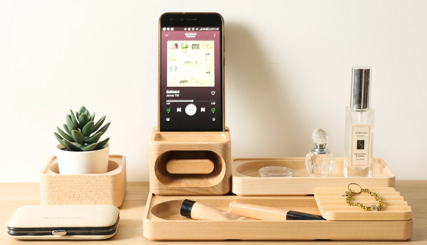 wooden washi tape dispenser