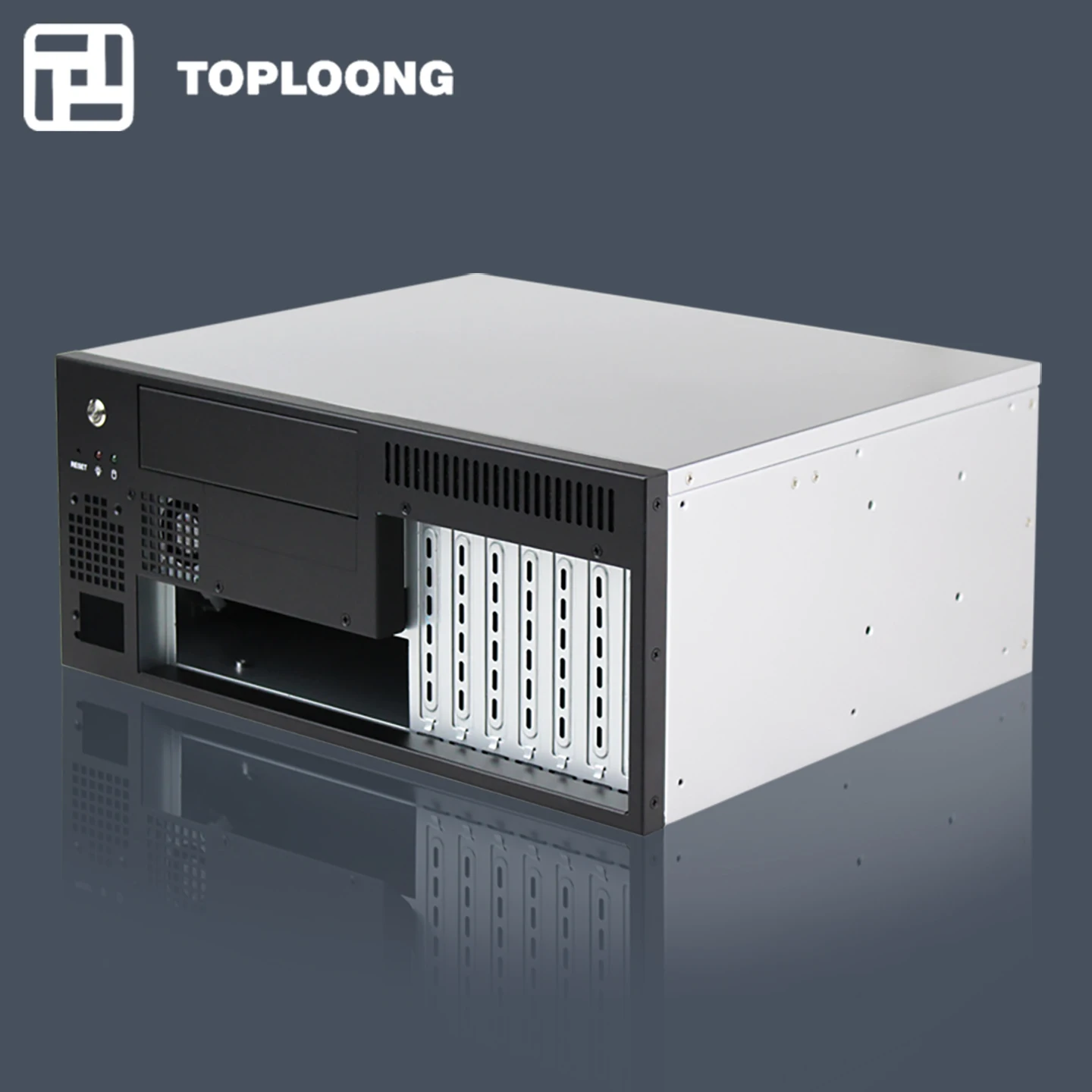 IPC8120 TOPLOONG OEM Wall Mount 7 Slots Industrial Cases PC Computer Desktop Server Chassis MATX Motherboard 1u Flex Psu