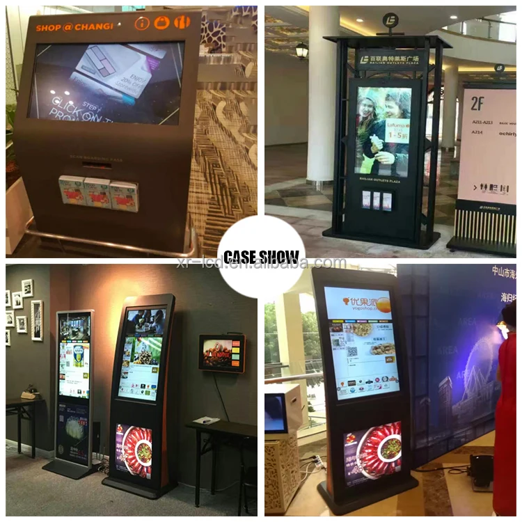 Touch Screen 32 43 49 55 65 Inch Vertical Indoor Lcd Standee Electronic Ecamera 1080 Tft Display Digital Signage