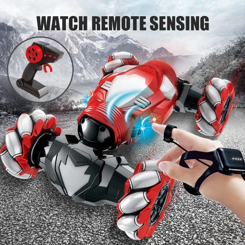 1:16 9CH 4x4 Hand Gesture Remote Control Double Sided 360 Degree Racing RC Skidding Stunt Car Toy with High Speed