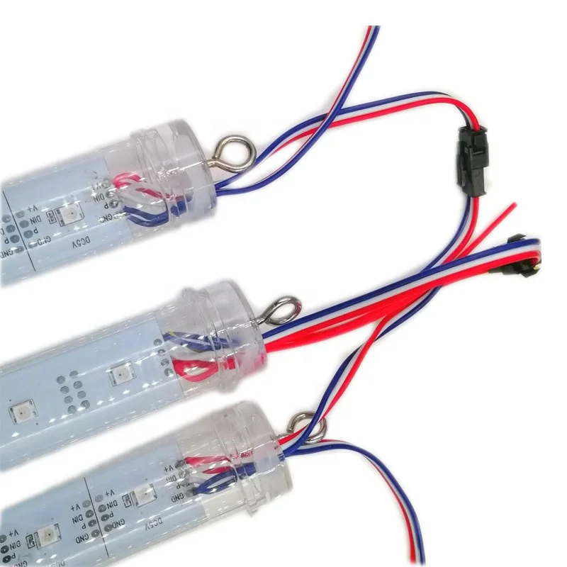 Клубный дизайн 3D dc12V 5v Цифровой DMX метеорит 360 градусов dmx rgb Пиксельная Светодиодная