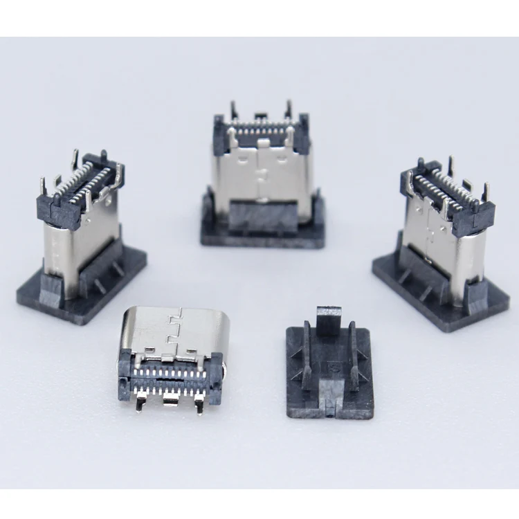 Usb 3,1 C 24Pin Type-C разъем 24 Pin L = 9,3 мм 7,8 мм 180 градусов Typec Smd Ab сторона Pcb крепление Женский Usb Тип C вертикальный разъем