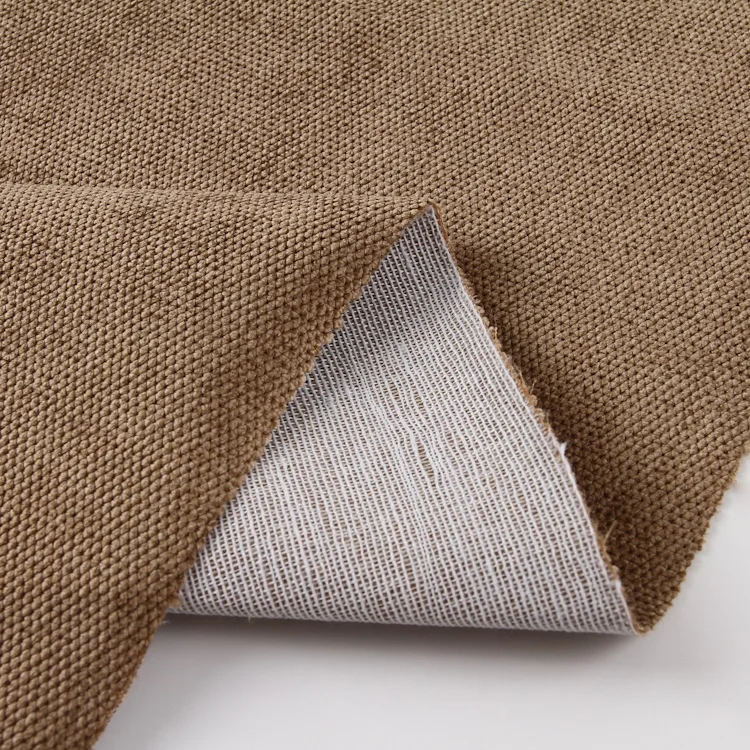 Super soft modern 360gsm jute sofa corduroy fabric stock lots