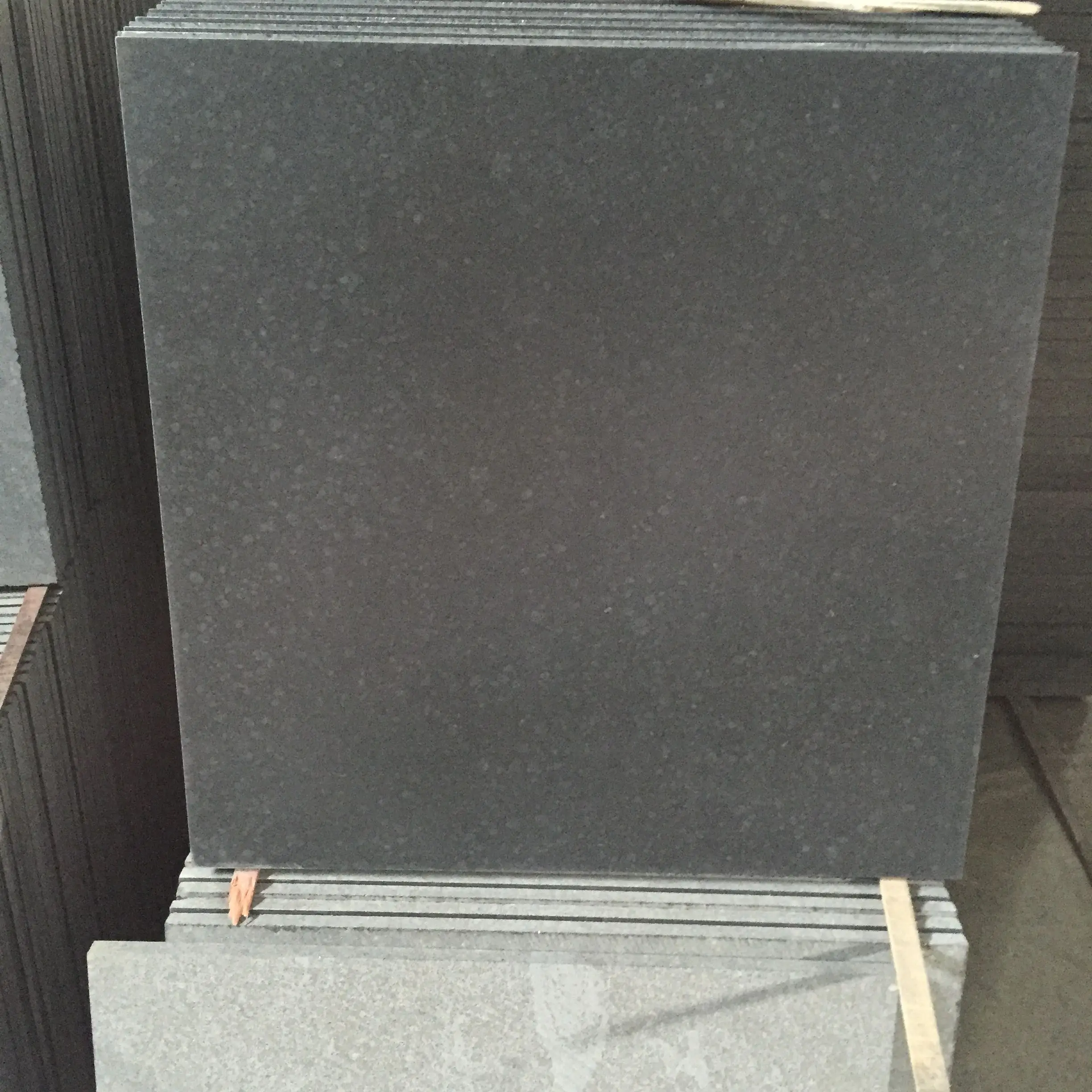 SHIHUI China Black Pearl G684 Flamed Granite Swimming Pool Coping Stairs Step Tiles for Floor Granite