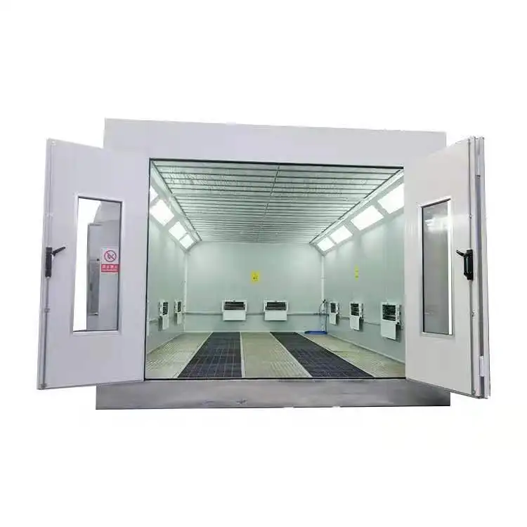 2023 Newest energy saving  Cheap Diesel burner mini car spray booth paint baking oven cabin for car  diesel burner