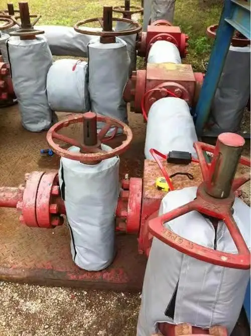 Factory Price Waterproof Removable Insulation Sleeve Waterproof Valve Pipe Thermal Covers Insulated Jackets