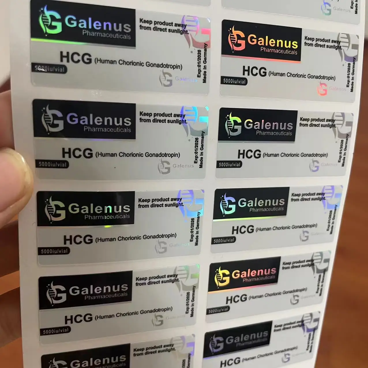 Custom bodybuilding  hormone human growth hcg label , pharmaceuticals 10iu 2ml peptide labels