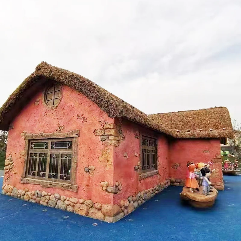 artificial plant wholesale artificial thatch waterproof roof Plain Roof Fireproof Artificial Synthetic Thatch synthetic thatch