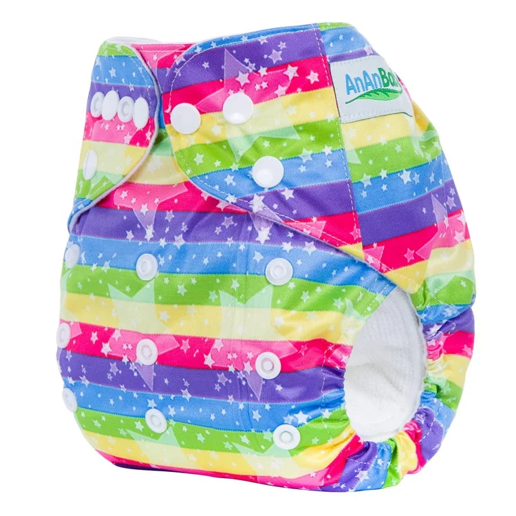 
Wholesale Digital Printing Microfiber Nappy Diaper Bamboo Charcoal Cotton Diaper Washable Reusable Diapper 
