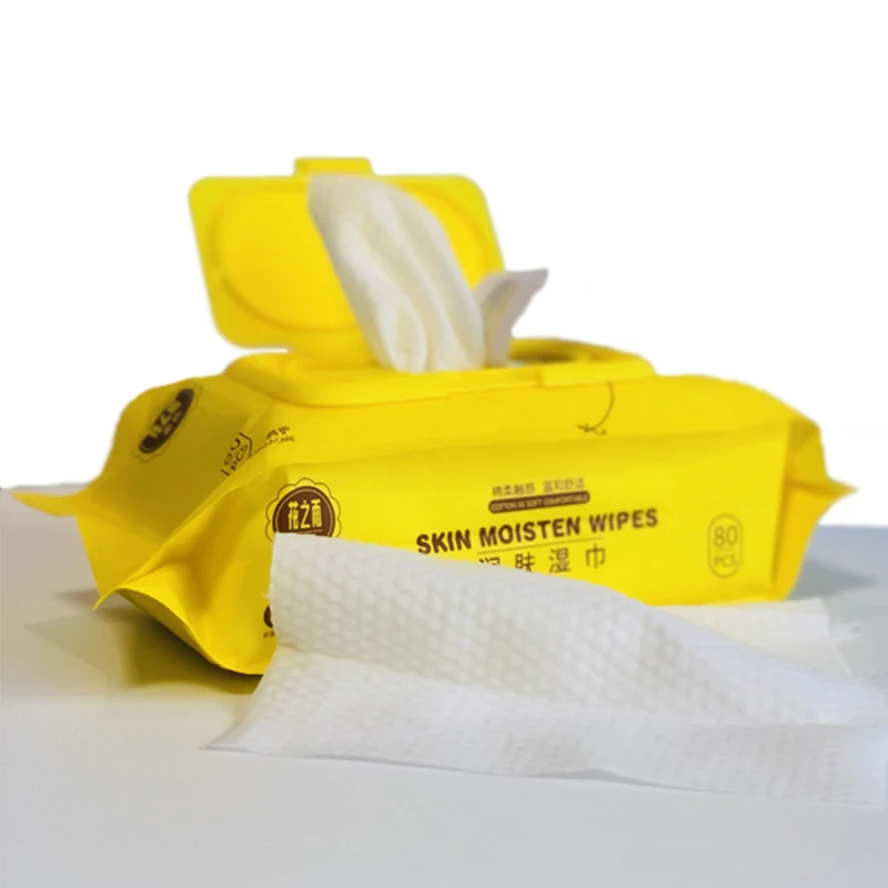 Health care supplier cotton soft wipes cleaning and makeup removal wipes