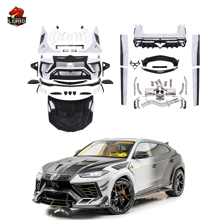 Luxury Customized Dry Carbon Fiber Full Bodykit 2018 for Lamborghini URUS upgrade M Style  Front Rear with Bumpers Spoiler Engin