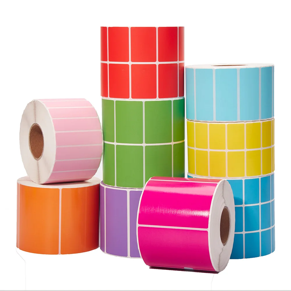 ODM&OEM Customized Any Color Waterproof  Thermal barcode printer sticker Paper label roll