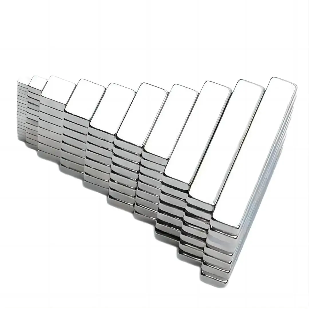 Super Strong Motor Nickel Magnetic Materials N35 Grades Disc Sheet Bar Rectangular Cutting Processing N52 Neodymium Magnet Block
