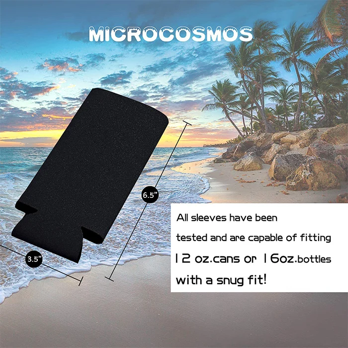 Custom Collapsible Neoprene Wedding Koozy Soda Cover Cooler Personalized Sublimation Can Sleeves Colorful Beer Cooler Koozys