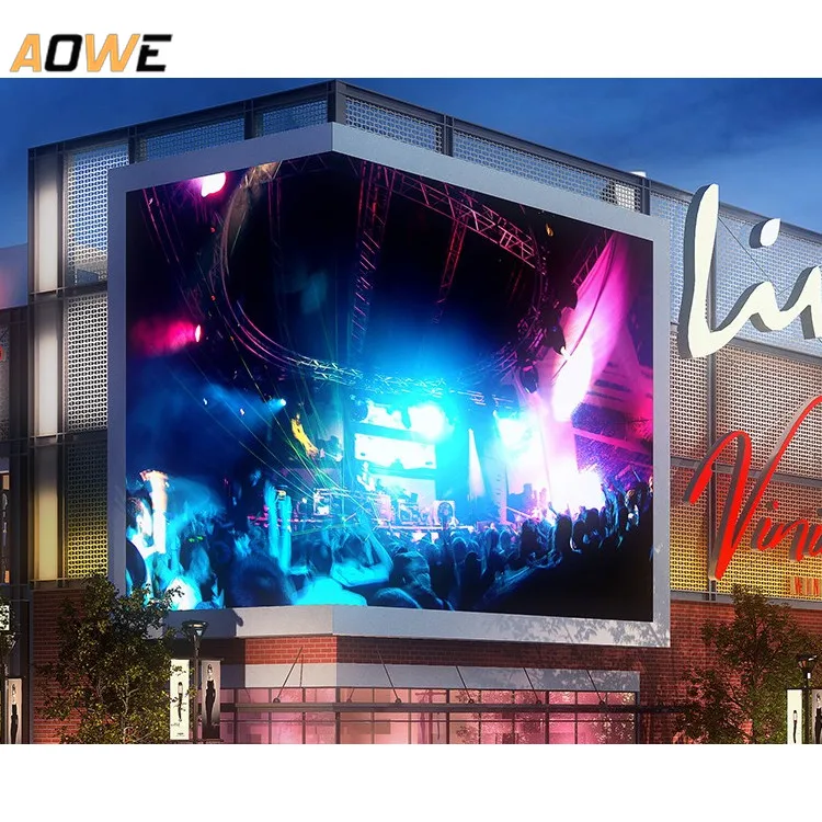 AOWE Front service outdoor led advertising screen P5 P6.67 P8 P10 Big screen outdoor led TV video wall screen led outdoor