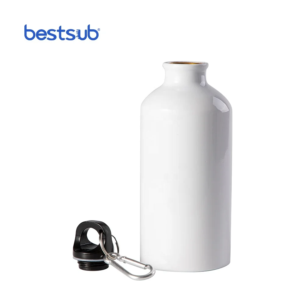 BLH3-2 500ml Metal White Sublimation Blanks Aluminum Sports Travel  Water Bottles Sublimation