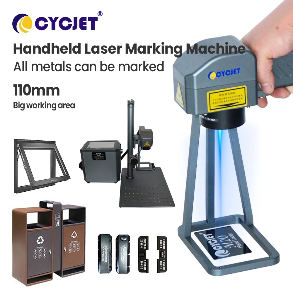 Mini Handheld 20w 30w 50w Deep Engraving Laser Marking Machine For Metal