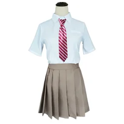 JK School Outfits Shirt Tie Skirt Socks Suit Anime Tokyo Revengers Hinata Tachibana Cosplay Costume