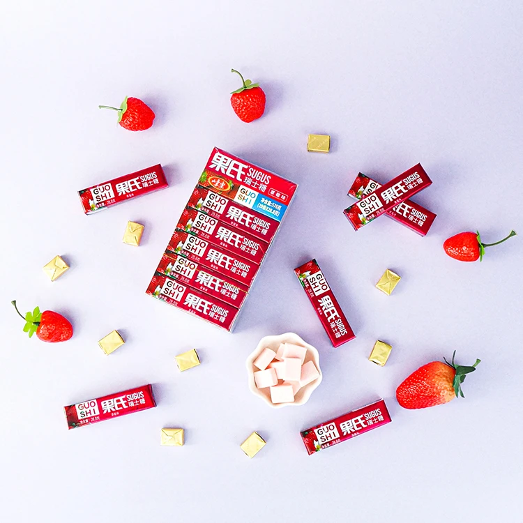 Custom Service Fruity Soft Gummy Milk Candy Healthy and Tasty Chewy Caramel Fudges Made in China