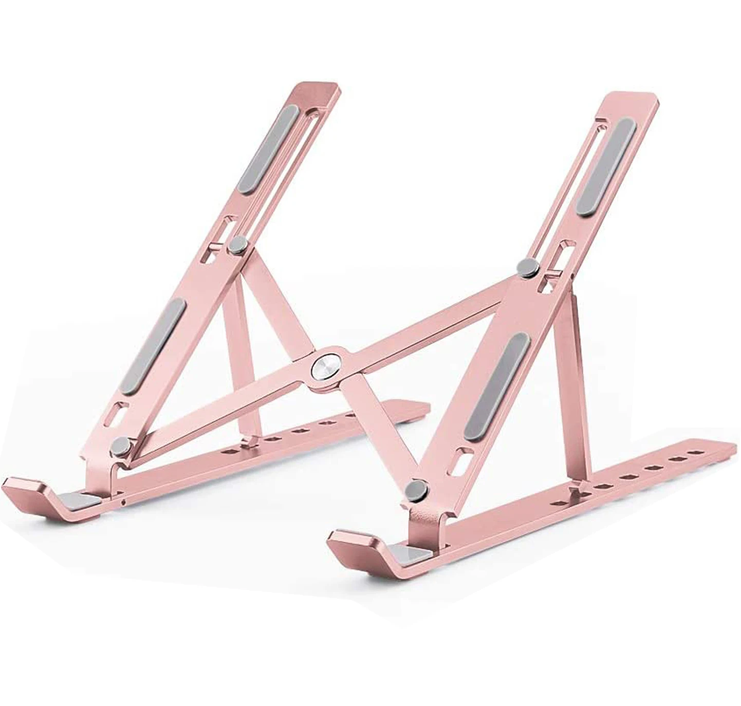 
2020 New Design Laptop Stand Air-cooled Stock Fanless Aluminum Adjustable 7speed Laptop Stand 