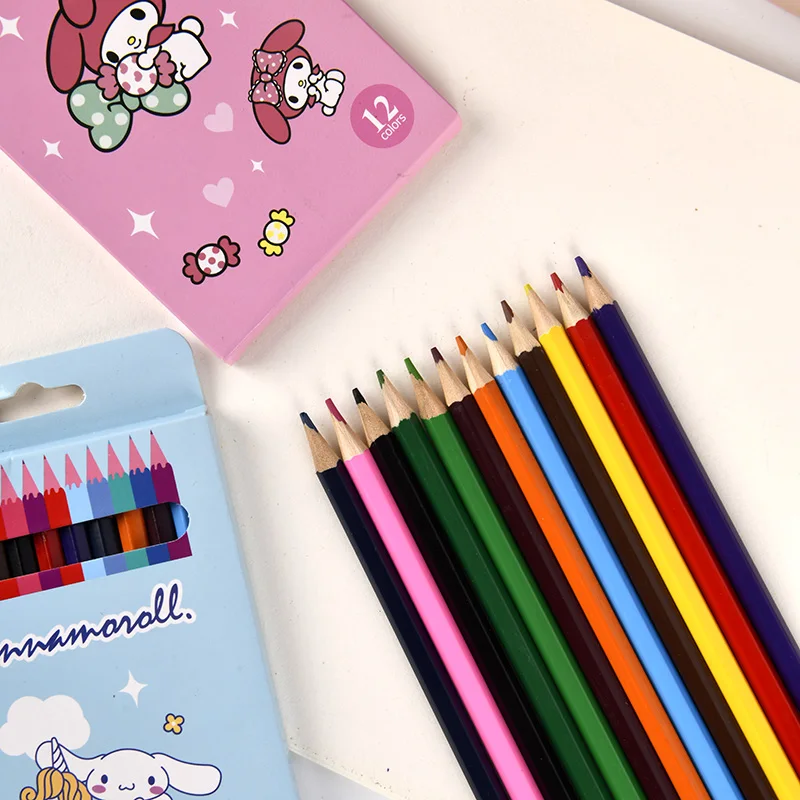 Sanrio мультфильм детские цветные карандаши для рисования учеников начальной школы ручка