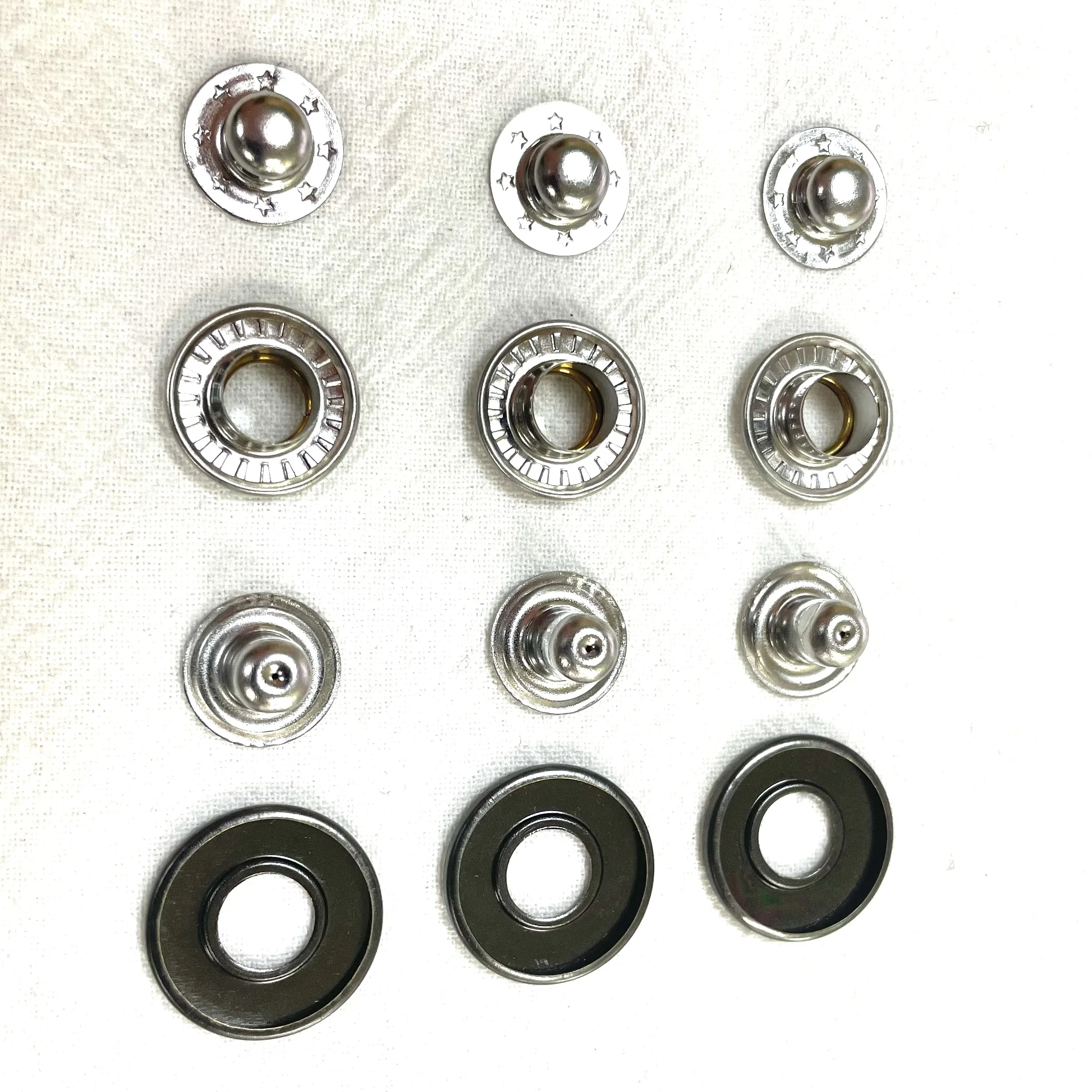 High quality oeko test machine pass snap button custom logo and size button for overcoat