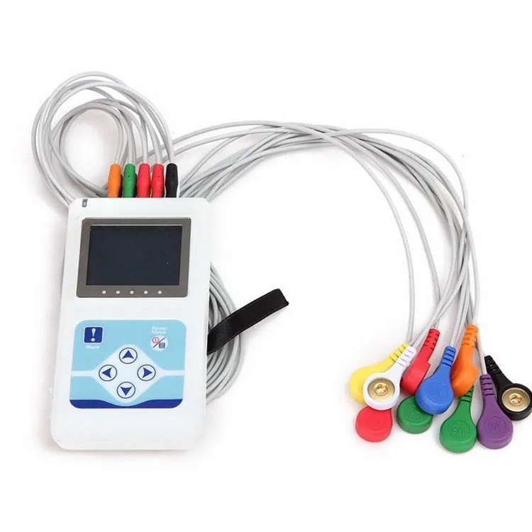 Cheap Portable Dynamic 12 Channels 24 Hours Handheld Holter Durable 12 leads EKG Machine