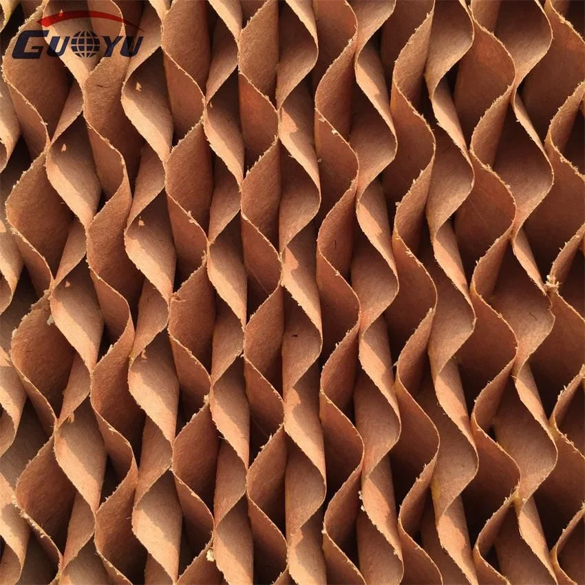 Raw material paper cooling pad wet curtain  evaporative cooling pad  and fan greenhouse cooling systems