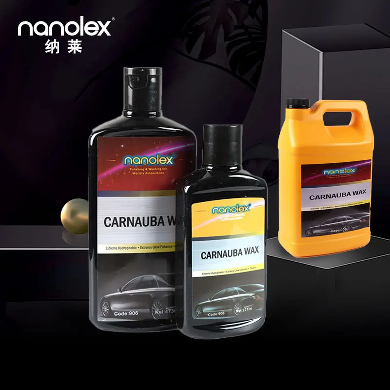 Nanolex L906 CAR WAX HARD PASTE Premium formula high-gloss long-lasting  Waterless car Care solid Carnauba Polishing car wax