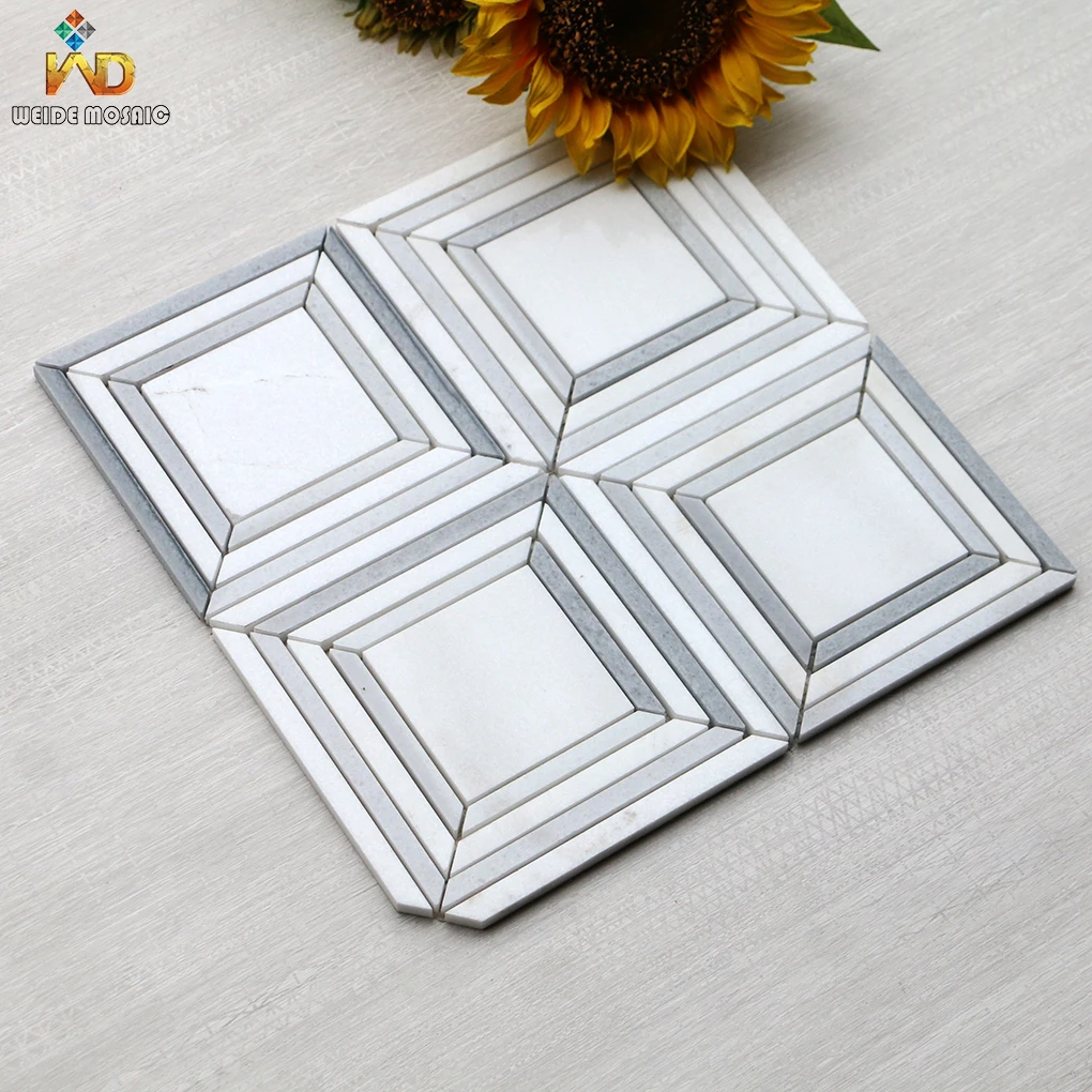 Luxury Decorative Floral Pattern Hotel & Vllia Interior Wall Bathroom Kitchen Living Room Mosaic Tiles