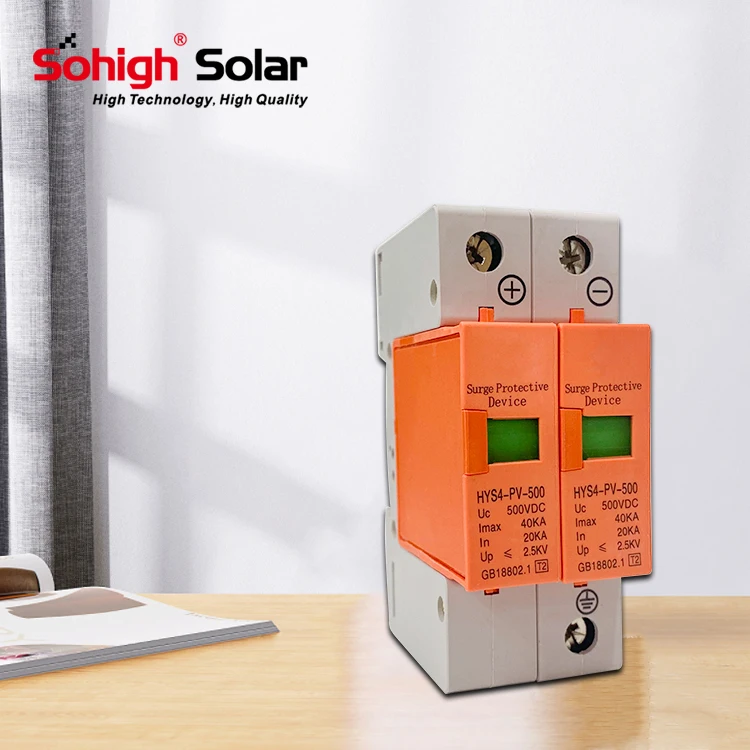 Молниеотвод на солнечной батарее 40 кА 5 2p В переменного тока