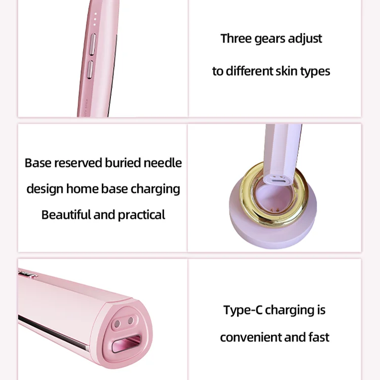 Led Facial Skincare Machine Ems Beauty Eye Massager Red Light Photon Therapy Devices Face Wand