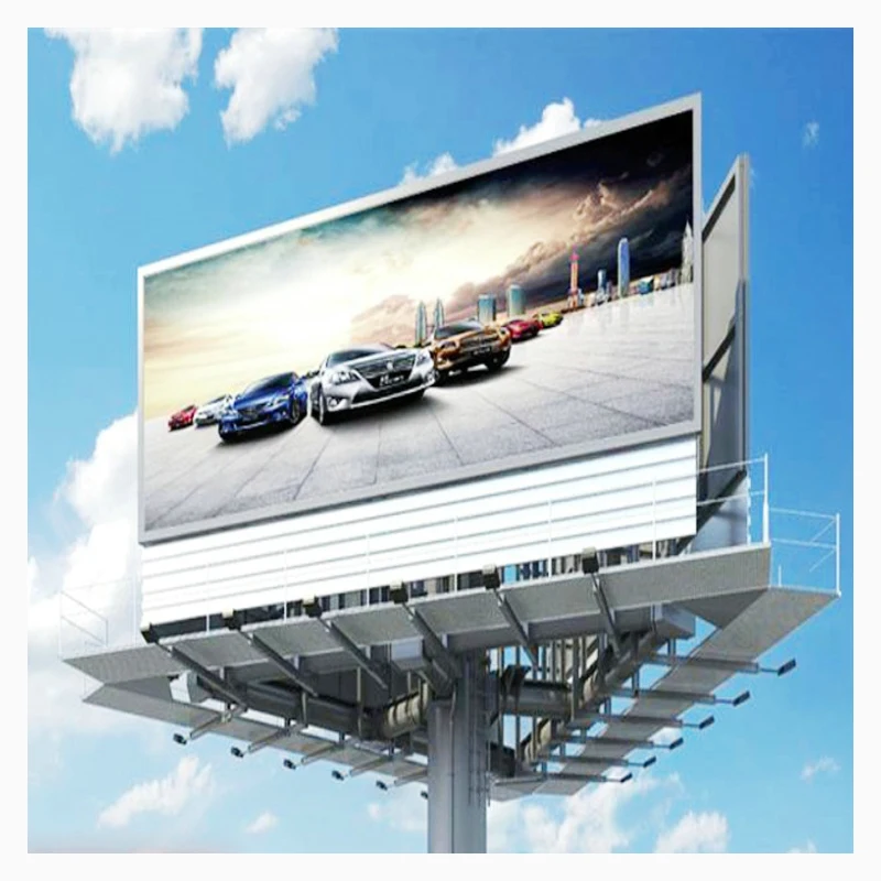 Outdoor Highway Strong wind resistance double sided Three Sides Airport Advertising Double sided billboard