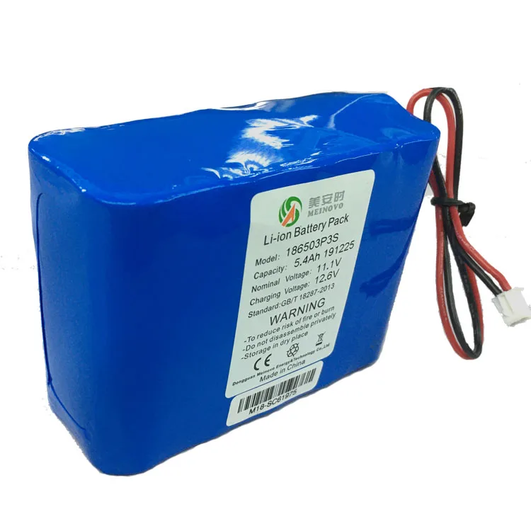 Hot Item Rechargeable 3S3P 11.1V 5400mAh Lithium Battery for LED Lighting Chauvet EZ Par 64
