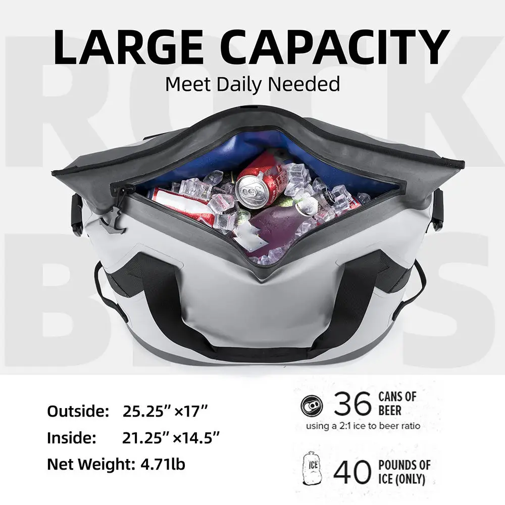 LER Cooler Tote Bag Dry Ice Cooler Reusable Large Capacity Insulated Soft Cooler Bags Portable Picnic Custom TPU Letter Custom