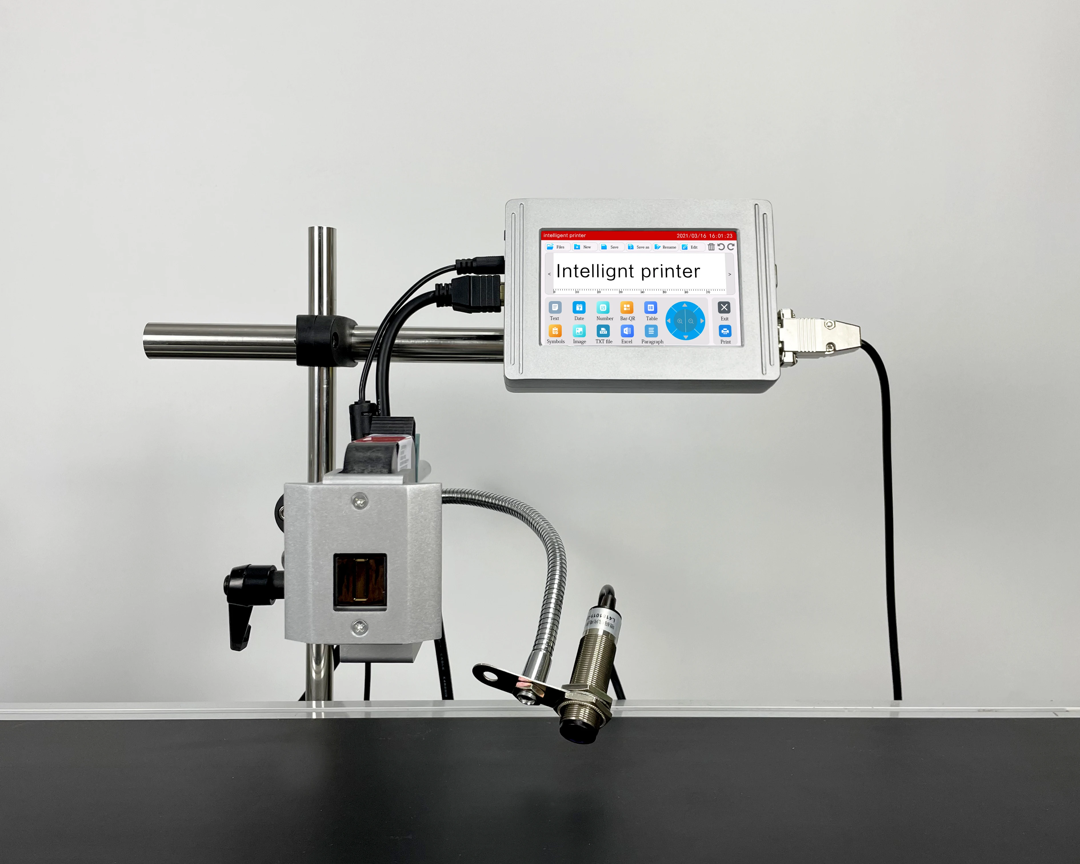 5 Inch Expiry Date Bar QR Code Batch Number Coding Machine High Definition Online Tij Continuous Inkjet Printer