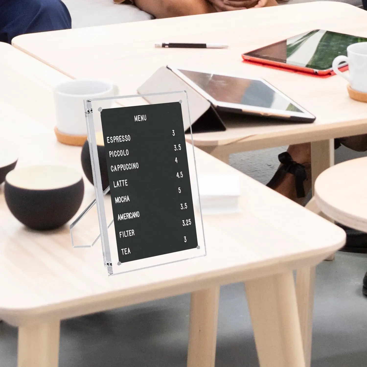 Acrylic Clear Photo Frame with Magnets Clear Picture Frames with Stand Acrylic Frame for Tabletop Display