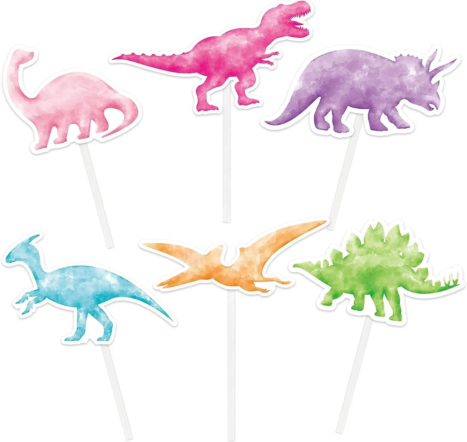 Dinosaur Cupcake Toppers Green Cute Baby Dinosaur Cupcake Picks Little Cupcake Picks for Dinosaur Cake Topper