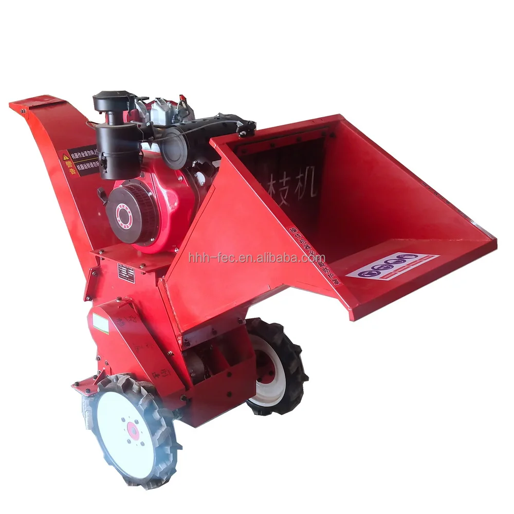 commercial grade automatic forest king wood chipper shredder red made in china