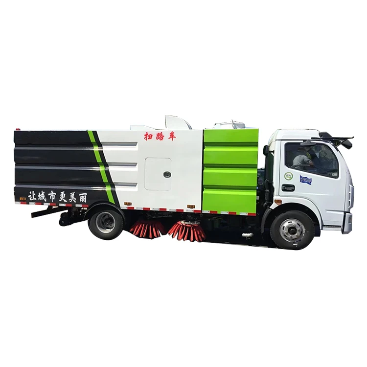 
DongFeng truck mounted street sweeper road flusher truck 