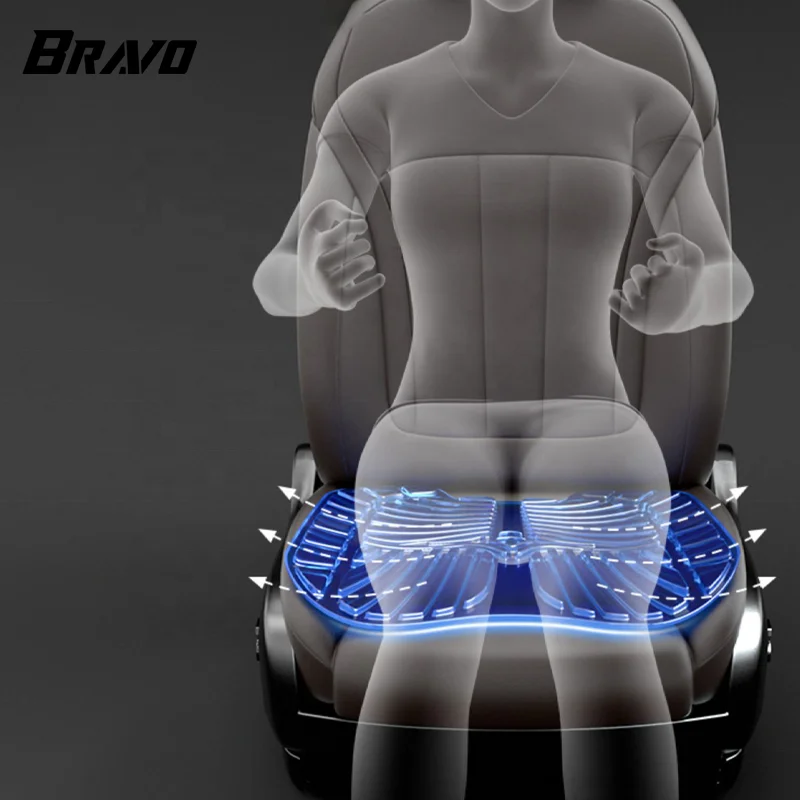 Подушка для офисного кресла Bravo облегчения ишиаса гелевая охлаждения автомобильного сиденья длительного сидения