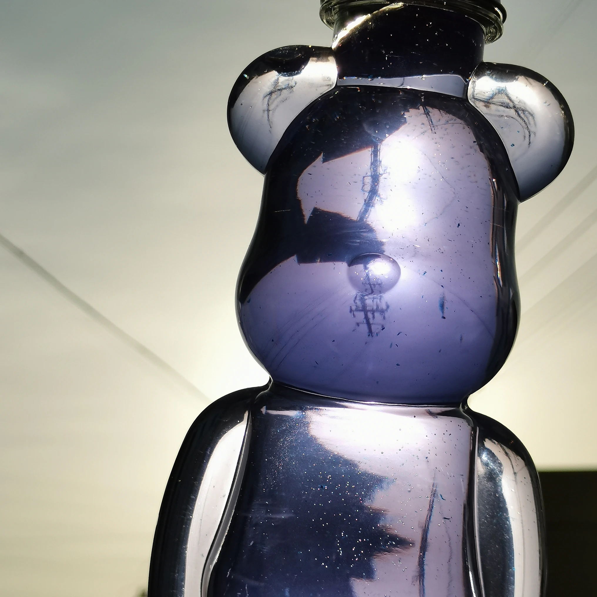 Newly Designed 400ml 500ml Cute Bear Shape Plastic Packaging Empty Bottle Aluminum Cap Cold Brew Juice Beverage Smoothies Ice
