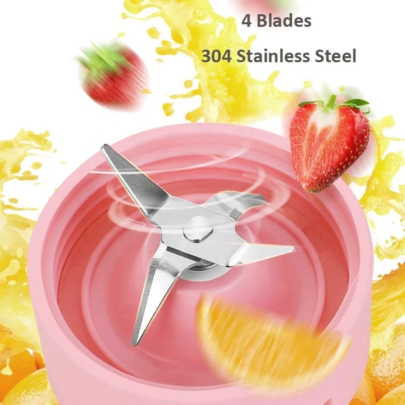 Creative Portable Electric Mini Juicer Cup USB Rechargeable Plastic Fruit Blender Juice Extractor Food Processor Mixer