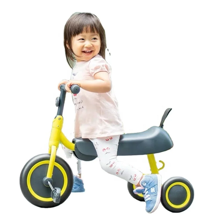 China Manufacturer Outdoor 3 in 1 Multi-function Folding Baby Tricycle Kids Ride on Car Popular Children Three Wheels Trike Bike